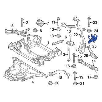 BMW OE - Left Outer Brake Hydraulic Line Bracket