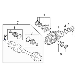 BMW OE - Front Left CV Joint Retaining Ring