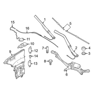 BMW OE - Windshield - Wiper & Washer Components (Windshield), (eDrive40 / M60 xDrive / xDrive40)