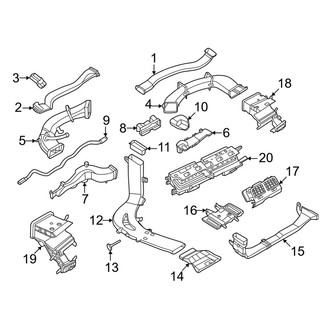 BMW OE - Instrument Panel - Ducts