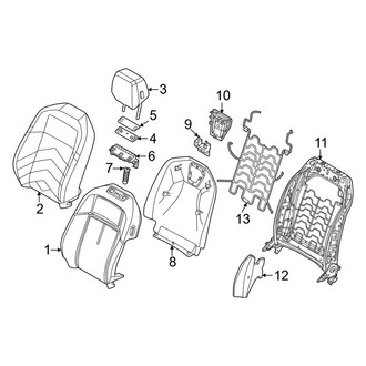 BMW OE - Seats & Tracks - Passenger Seat Components (Seat Back Components)