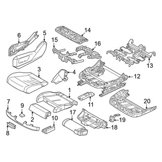 BMW OE - Seats & Tracks - Passenger Seat Components (Seat Cushion)