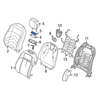 BMW OE - Front Right Headrest Cap
