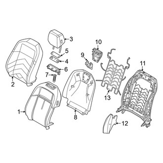 BMW OE - Seats & Tracks - Driver Seat Components (Seat Back Components)