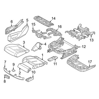BMW OE - Seats & Tracks - Driver Seat Components (Seat Cushion)