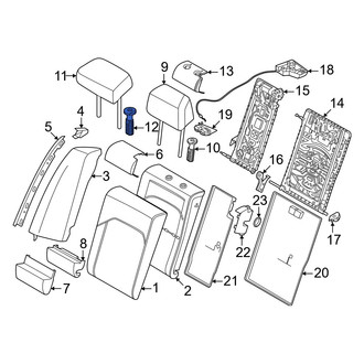 BMW OE - Rear Center Right Headrest Guide