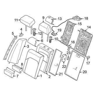 BMW OE - Seats & Tracks - Rear Seat Components (Seat Back Components)