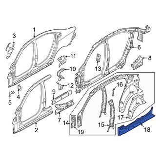 BMW OE - Left Inner Rocker Panel
