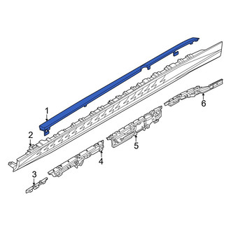 BMW OE - Left Upper Rocker Panel Guard