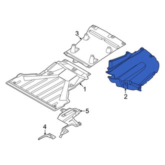 BMW OE - Front Left Rearward Fender Splash Shield