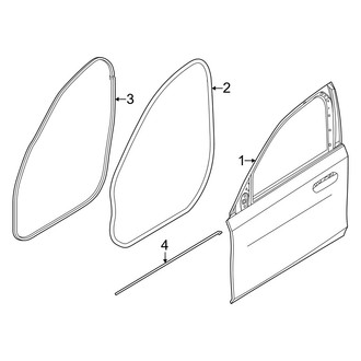 BMW OE - Front Door - Door & Components