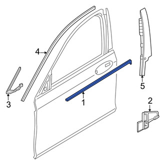 BMW OE - Front Right Door Belt Molding