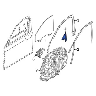 BMW OE - Front Left Door Mirror Trim Ring