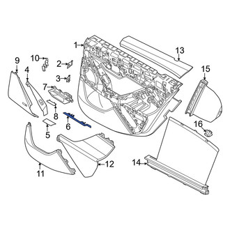 BMW OE - Front Left Forward Door Trim Molding