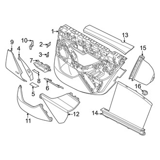 BMW OE - Rear Door - Interior Trim (Door Trim & Components)