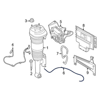 BMW OE - Rear Left Air Suspension Compressor Line