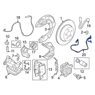 BMW OE - Rear ABS Wheel Speed Sensor
