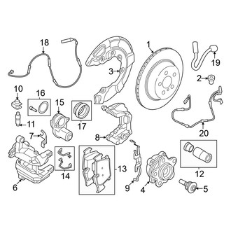 BMW OE - Rear Suspension - Brake Components (AWD)