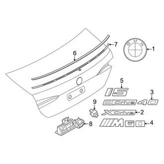 BMW OE - Trunk Lid - Exterior Trim