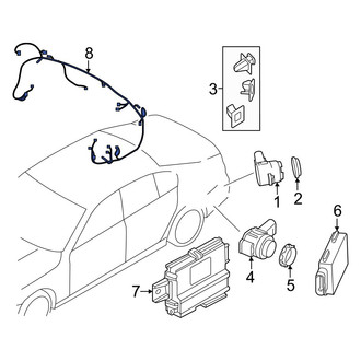 BMW OE - Rear Lower Parking Aid System Wiring Harness