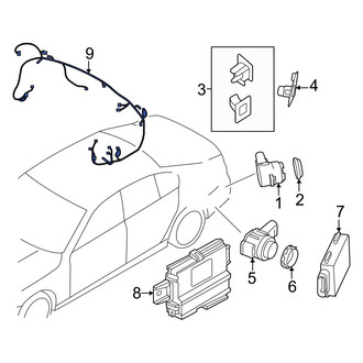 BMW OE - Rear Upper Parking Aid System Wiring Harness