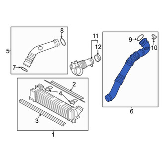 BMW OE - Left Intercooler Pipe