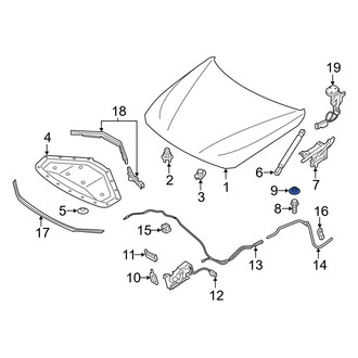 BMW OE - Hood Hinge Nut