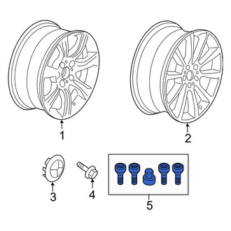 BMW OE - Wheel Lock Set