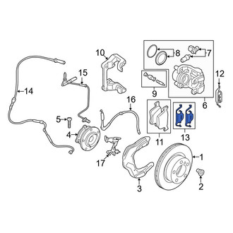 BMW OE - Rear Disc Brake Anti-Rattle Clip
