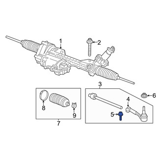 BMW OE - Outer Steering Tie Rod Bolt