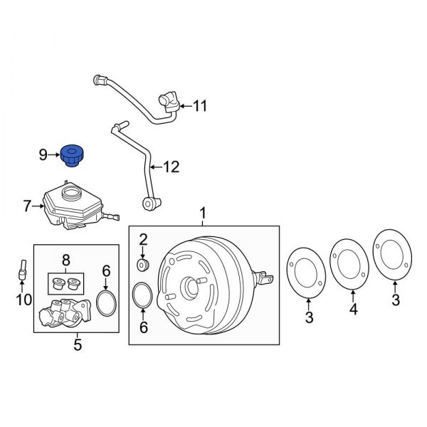 Brake Master Cylinder Reservoir Cap