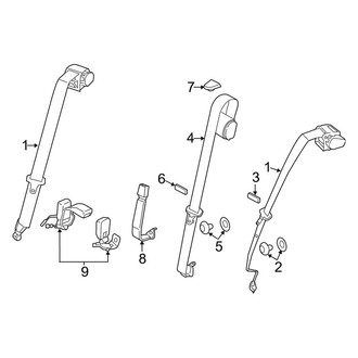 BMW OE - Restraint Systems - Rear Seat Belts