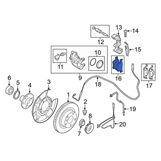 BMW OE - Rear Disc Brake Pad Set