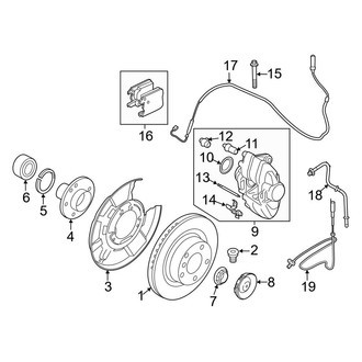 BMW OE - Rear Suspension - Brake Components (With M Sport Brake)