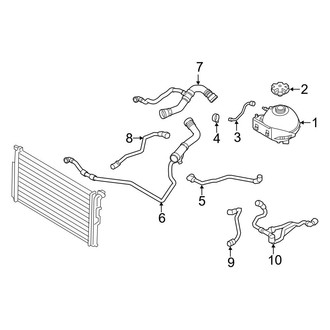BMW OE - Cooling - Hoses & Pipes (With High Speed Synchronisation, W/O Dual Coolers)