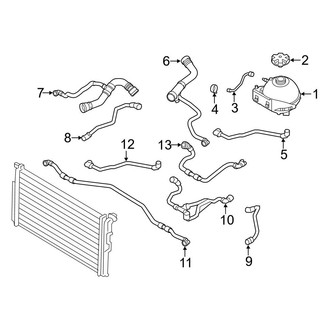 BMW OE - Cooling - Hoses & Pipes (With Dual Coolers, With High Speed Synchronisation)