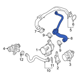 BMW OE - Engine Coolant Pipe