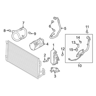 BMW OE - Air Conditioner & Heater - Condenser, Compressor & Lines (Convertible / Coupe)