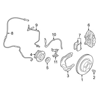 BMW OE - Front Suspension - Brake Components (4-Piston Caliper)
