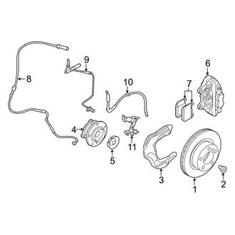 BMW OE - Front Suspension - Brake Components (4-Piston Caliper)