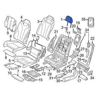 BMW OE - Front Right Headrest