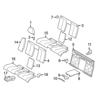 BMW OE - Seats & Tracks - Rear Seat Components (Convertible)