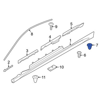 BMW OE - Rocker Panel Molding Nut