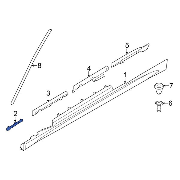 Rocker Panel Molding Reinforcement