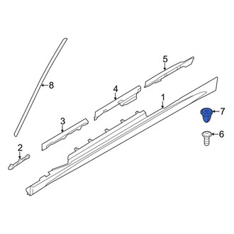 BMW OE - Rocker Panel Molding Nut