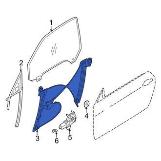 BMW OE - Front Left Window Regulator