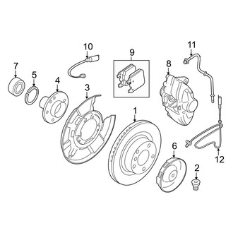 BMW OE - Rear Suspension - Brake Components (2-Piston Caliper)