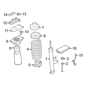 BMW OE - Rear Suspension - Shocks & Components (With Adaptive M Suspension)