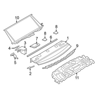 BMW OE - Rear Body & Floor - Interior Trim (Package Tray), (Coupe)