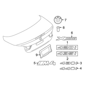 BMW OE - Trunk Lid - Exterior Trim (Convertible)